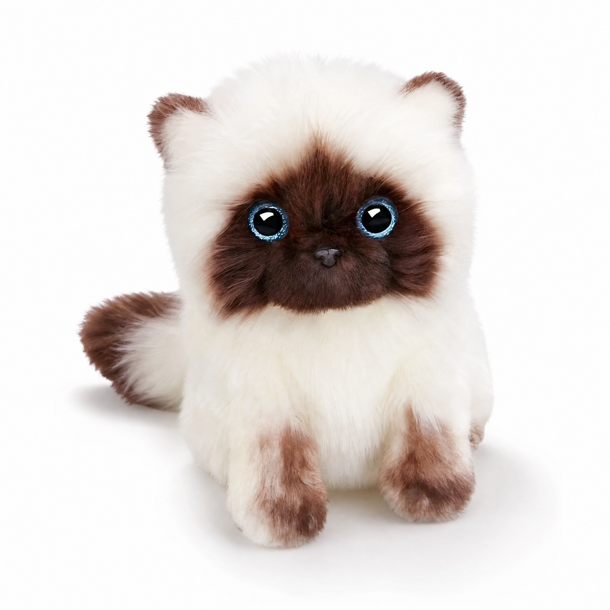 Siamese kitten knuffel met blauwe ogen