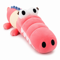 Kleurrijke beweegbare krokodil knuffel 65 cm