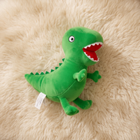 Groene dinosaurus knuffel George Big 19 cm