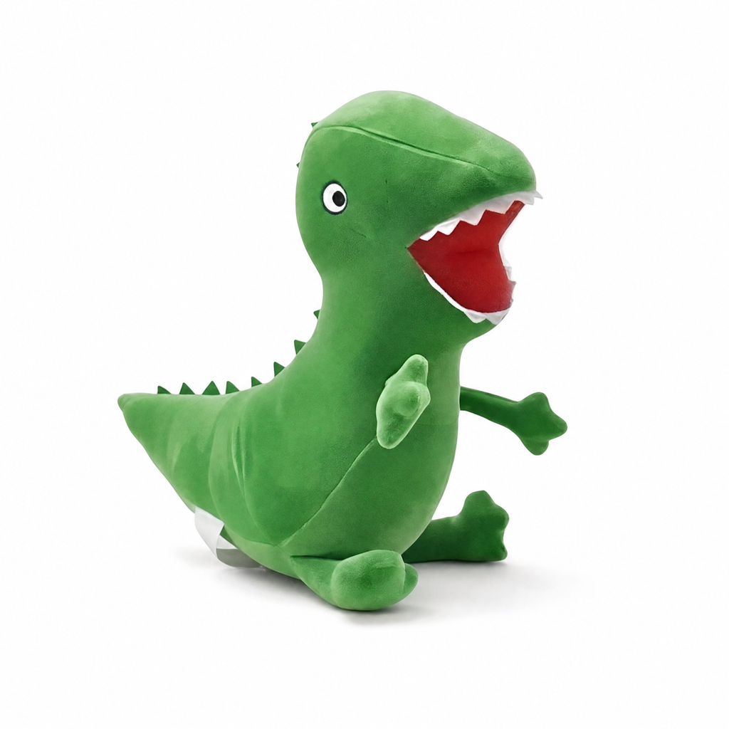 Groene dinosaurus knuffel George Big 19 cm