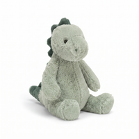 Ultrazachte groene dinosaurus knuffel 22 cm