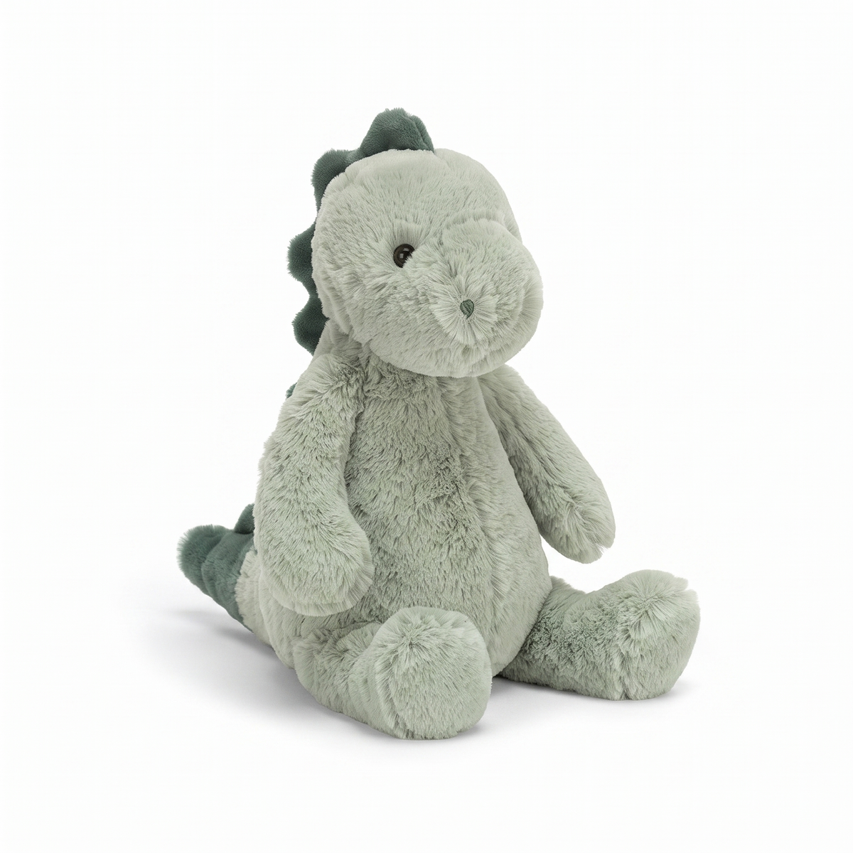 Ultrazachte groene dinosaurus knuffel 22 cm