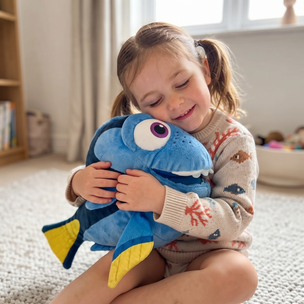 Dory blauwe doktersvis knuffel Disney
