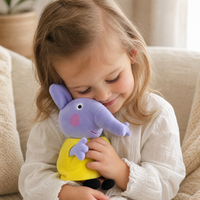 Emily Olifant knuffel Peppa Big 19 cm