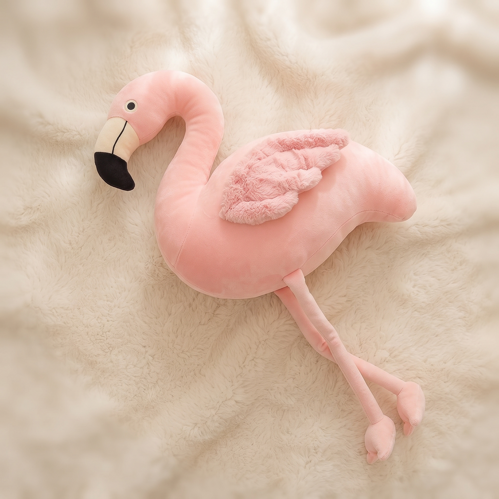Reusachtige decoratieve roze flamingo knuffel