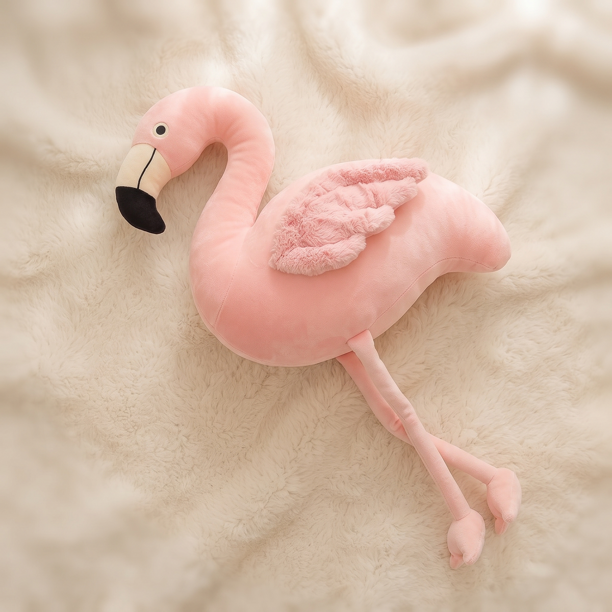 Reusachtige decoratieve roze flamingo knuffel