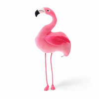 Reusachtige decoratieve roze flamingo knuffel
