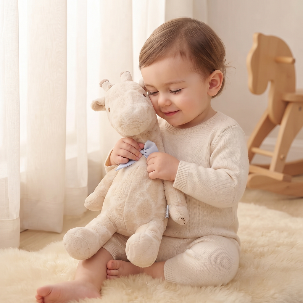 Kawaii beige giraf knuffel