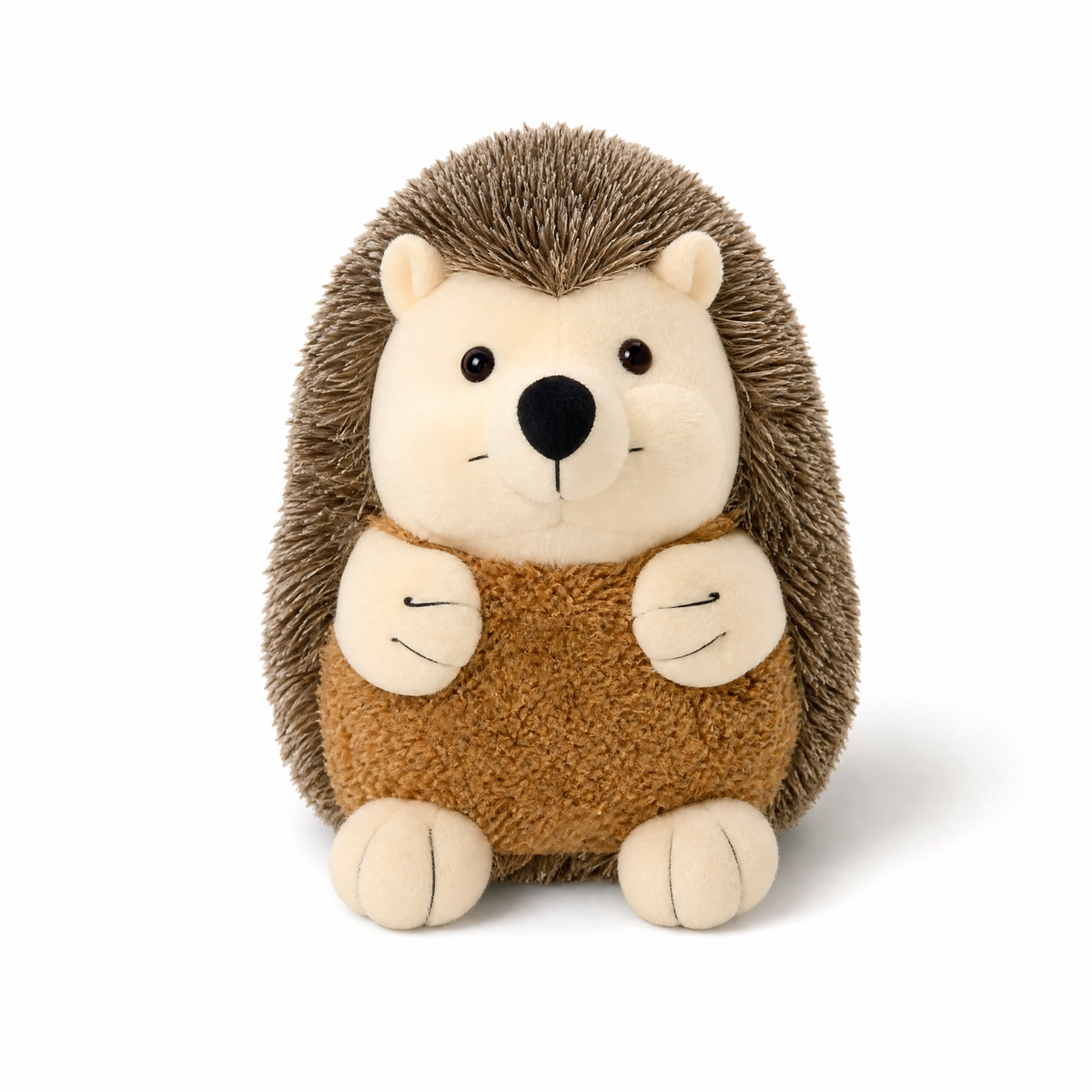Egel knuffel met bruin vestje 18 cm