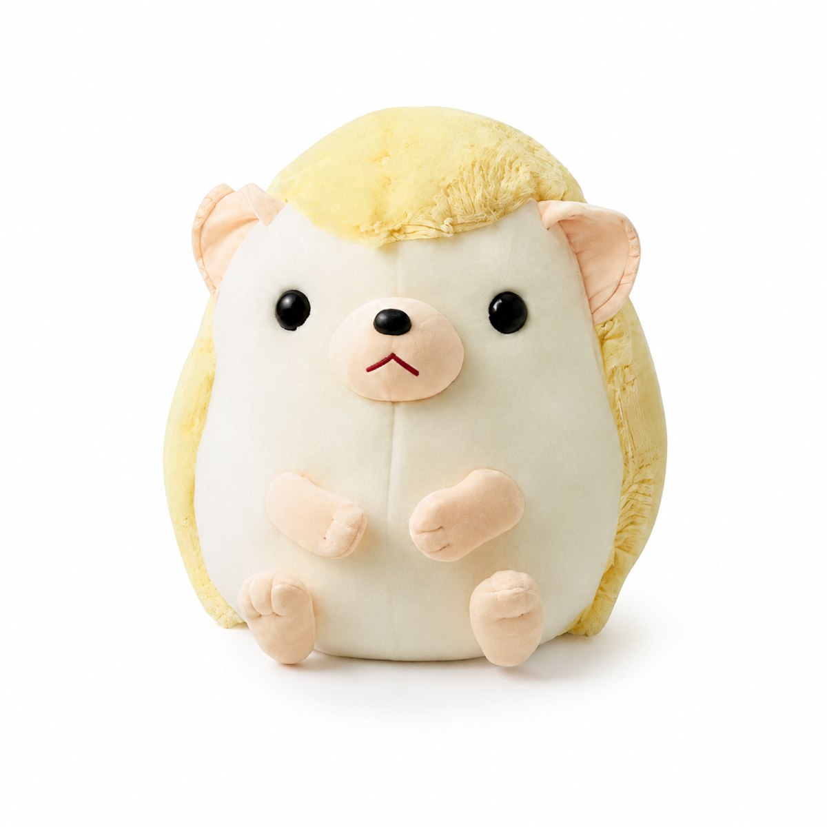 Kawaii egel knuffel geel en beige