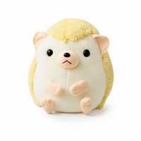 Kawaii egel knuffel geel en beige