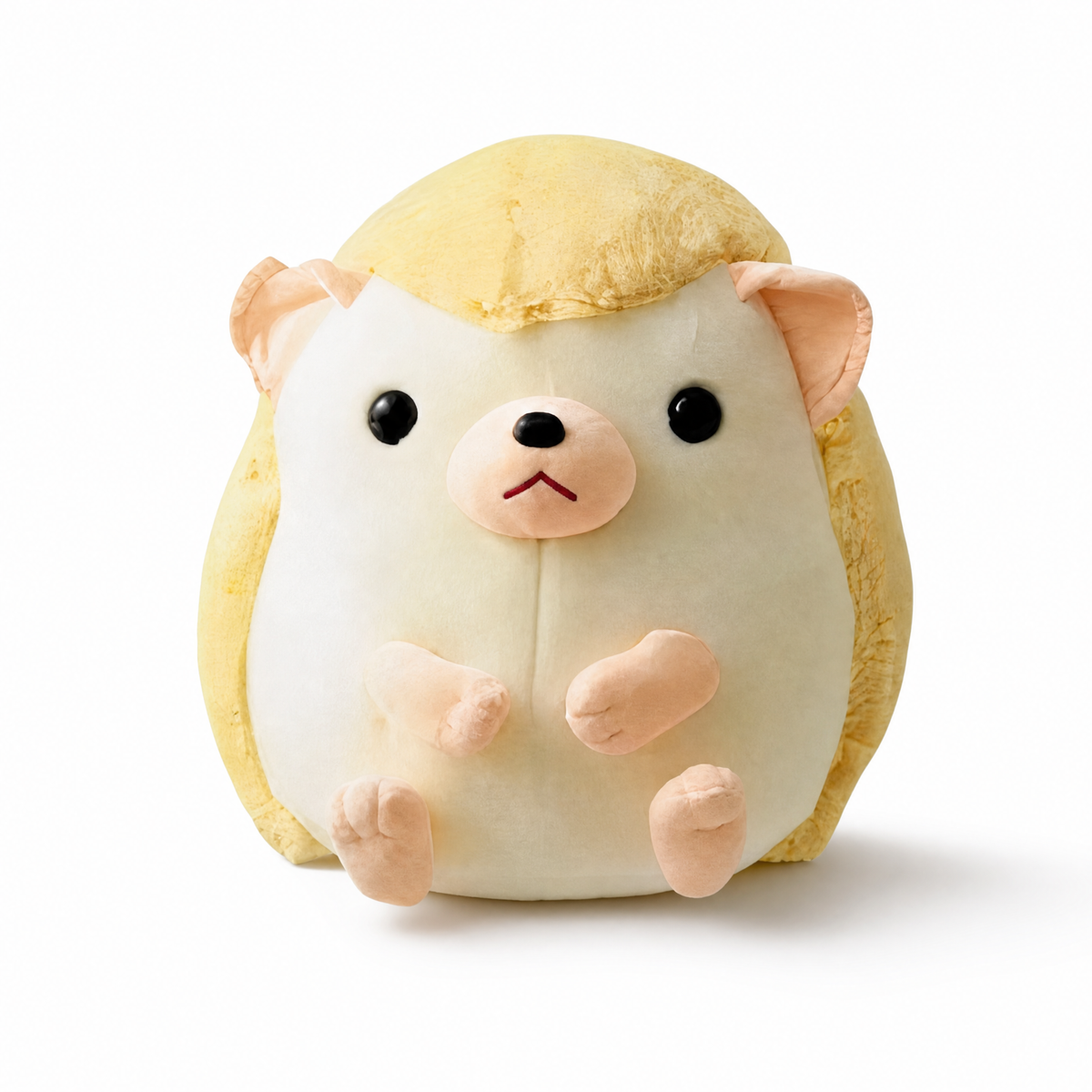 Kawaii egel knuffel geel en beige