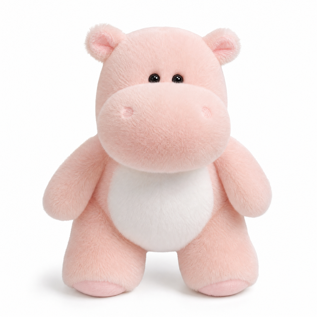 Superzachte nijlpaard knuffel 23 cm