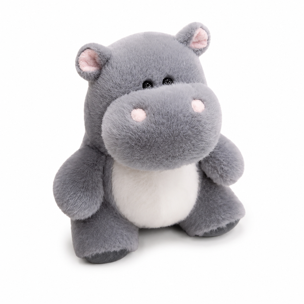 Superzachte nijlpaard knuffel 23 cm