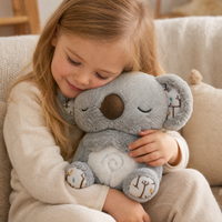 Rustgevende ademende koala knuffel met muziek