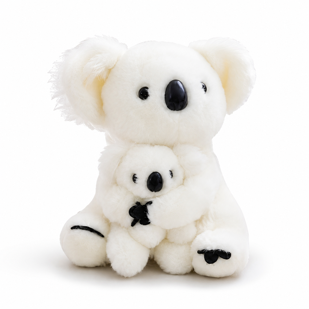 Koala knuffel met baby 28 cm