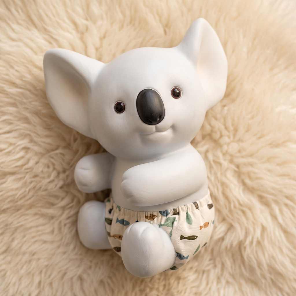 Kawaii blauwe koala knuffel 25 cm