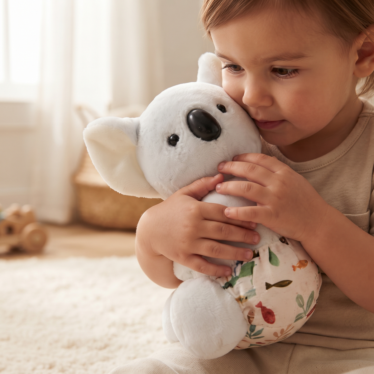 Kawaii blauwe koala knuffel 25 cm