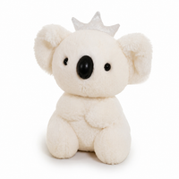 Koala knuffel met kroon 20 cm