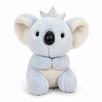 Koala knuffel met kroon 20 cm