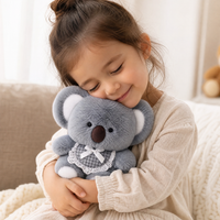 Zachte grijze koala knuffel 20 cm