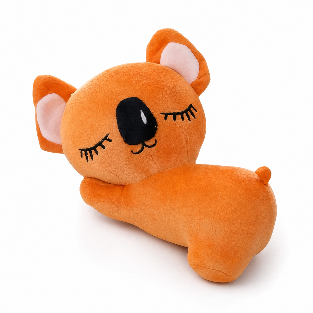Schattige oranje koala knuffel 20 cm