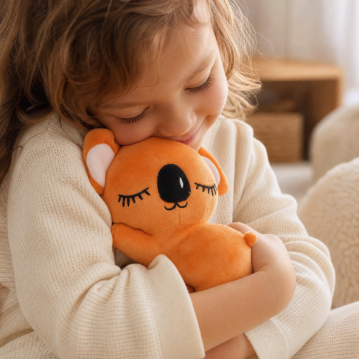 Schattige oranje koala knuffel 20 cm