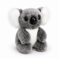 Realistische koala knuffel grijs en wit
