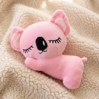 Roze koala knuffel 20 cm met slapend gezichtje