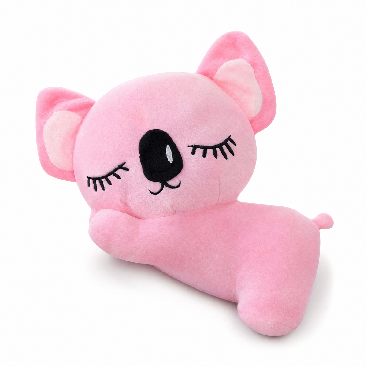 Roze koala knuffel 20 cm met slapend gezichtje