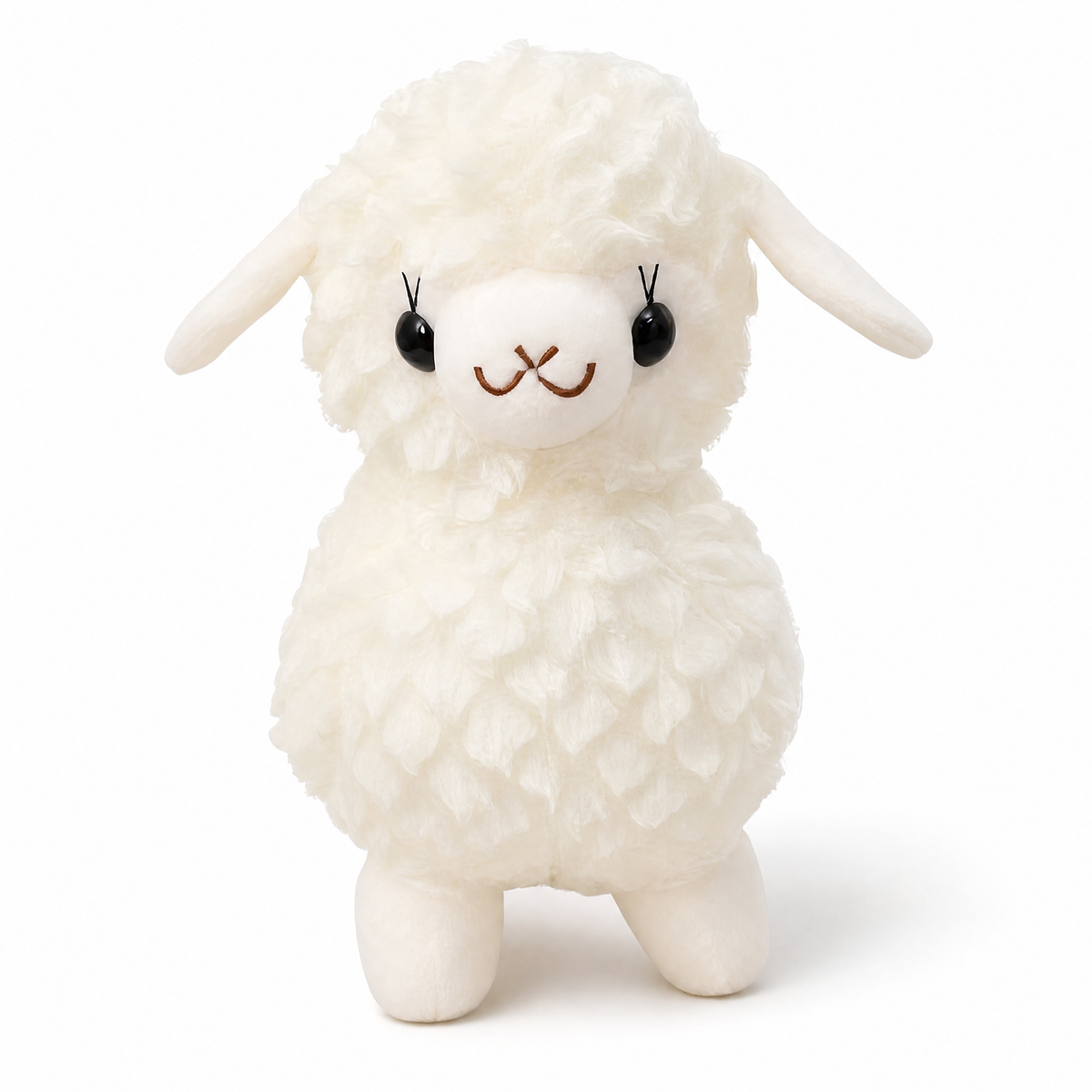 Wit baby lama knuffeldoekje 20 cm