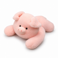 Verzwaarde roze varken knuffel