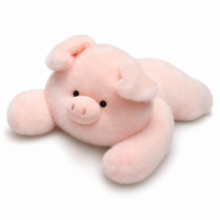 Verzwaarde roze varken knuffel