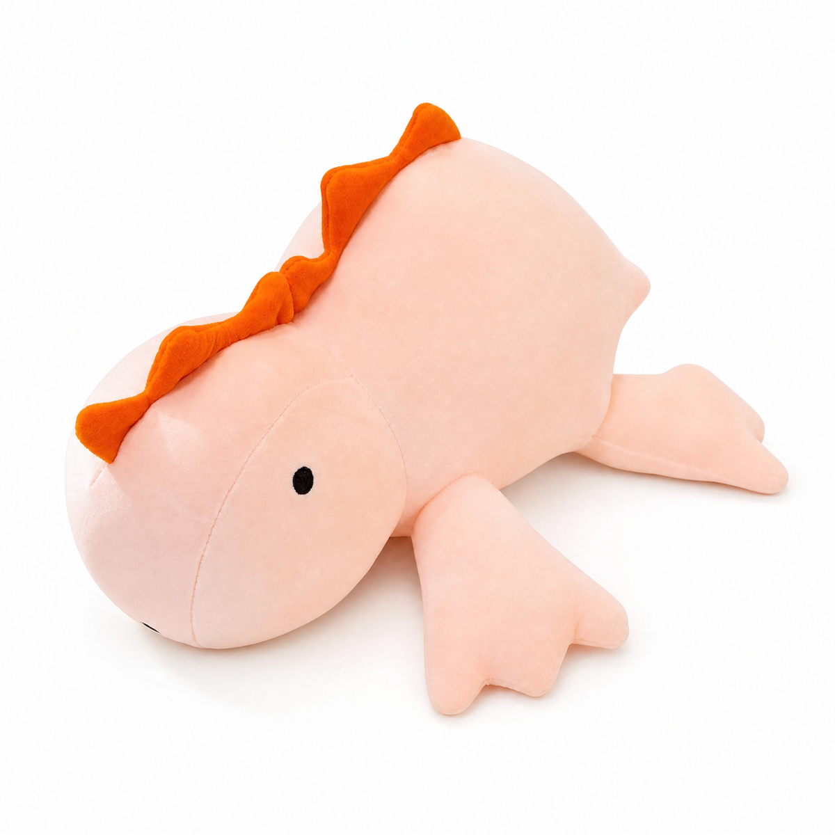 Verzwaarde roze dinosaurus knuffel