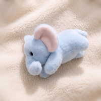 Verzwaarde blauwe olifant knuffel 30 cm