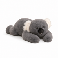 Rustgevende verzwaarde grijze koala knuffel