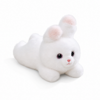 Verzwaarde witte konijn knuffel 30 cm