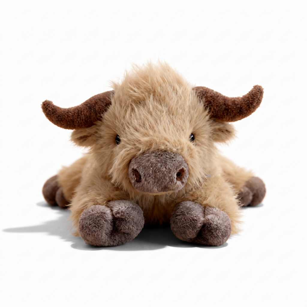 Verwarmbare verzwaarde Schotse hooglander koe knuffel