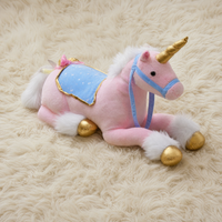 Reusachtige roze eenhoorn knuffel 100 cm