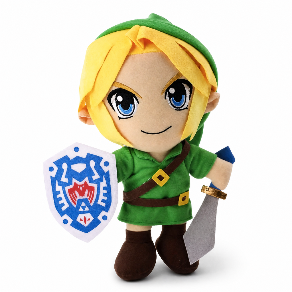 Link knuffel Zelda met zwaard en schild
