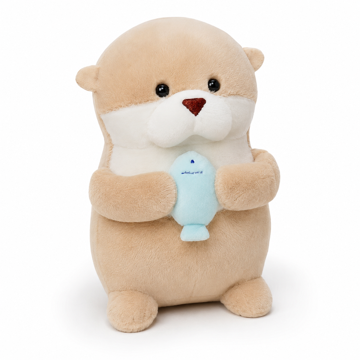Otter knuffel met vis