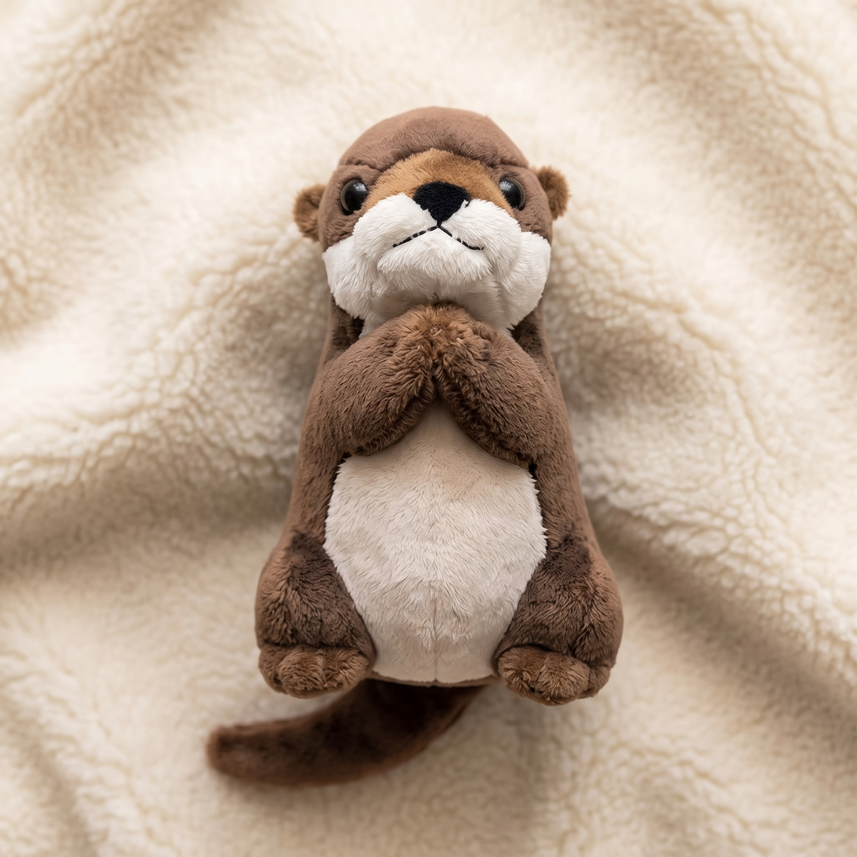 Biddende otter knuffel 19 cm