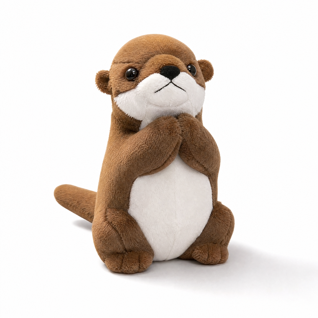 Biddende otter knuffel 19 cm