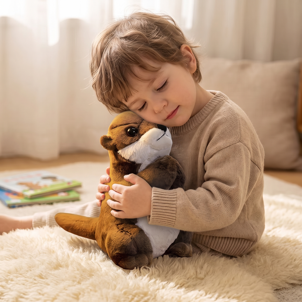 Biddende otter knuffel 19 cm