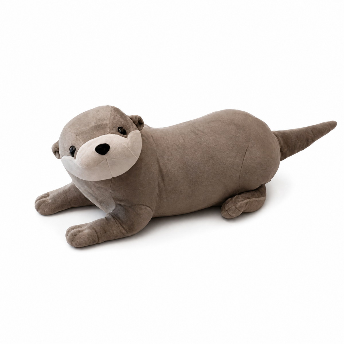 Grijze otter knuffel 40 tot 80 cm