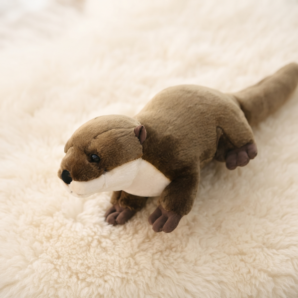 Superzachte realistische otter knuffel 46 cm