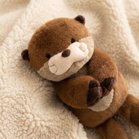 Realistische bruine otter knuffel 27 cm