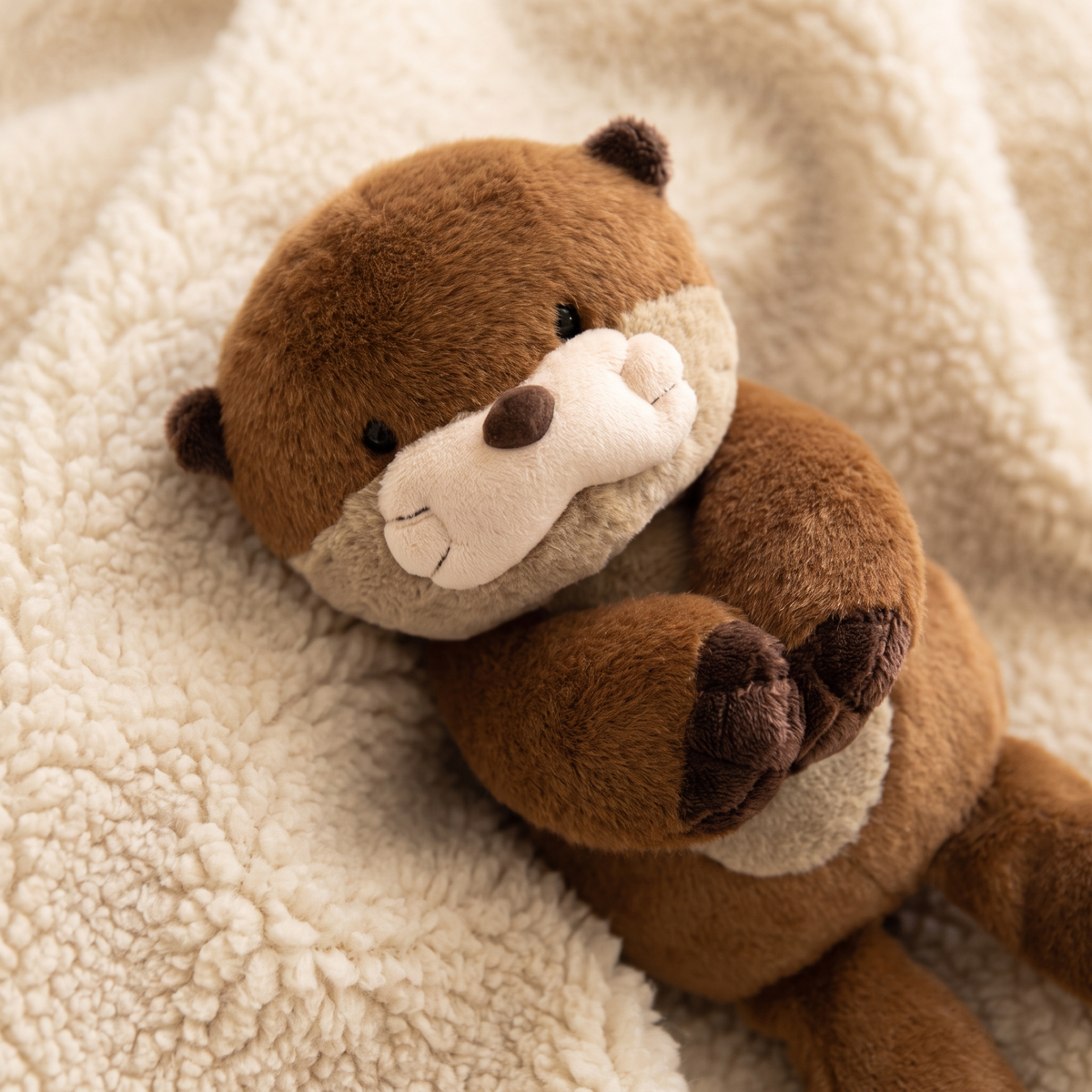 Realistische bruine otter knuffel 27 cm