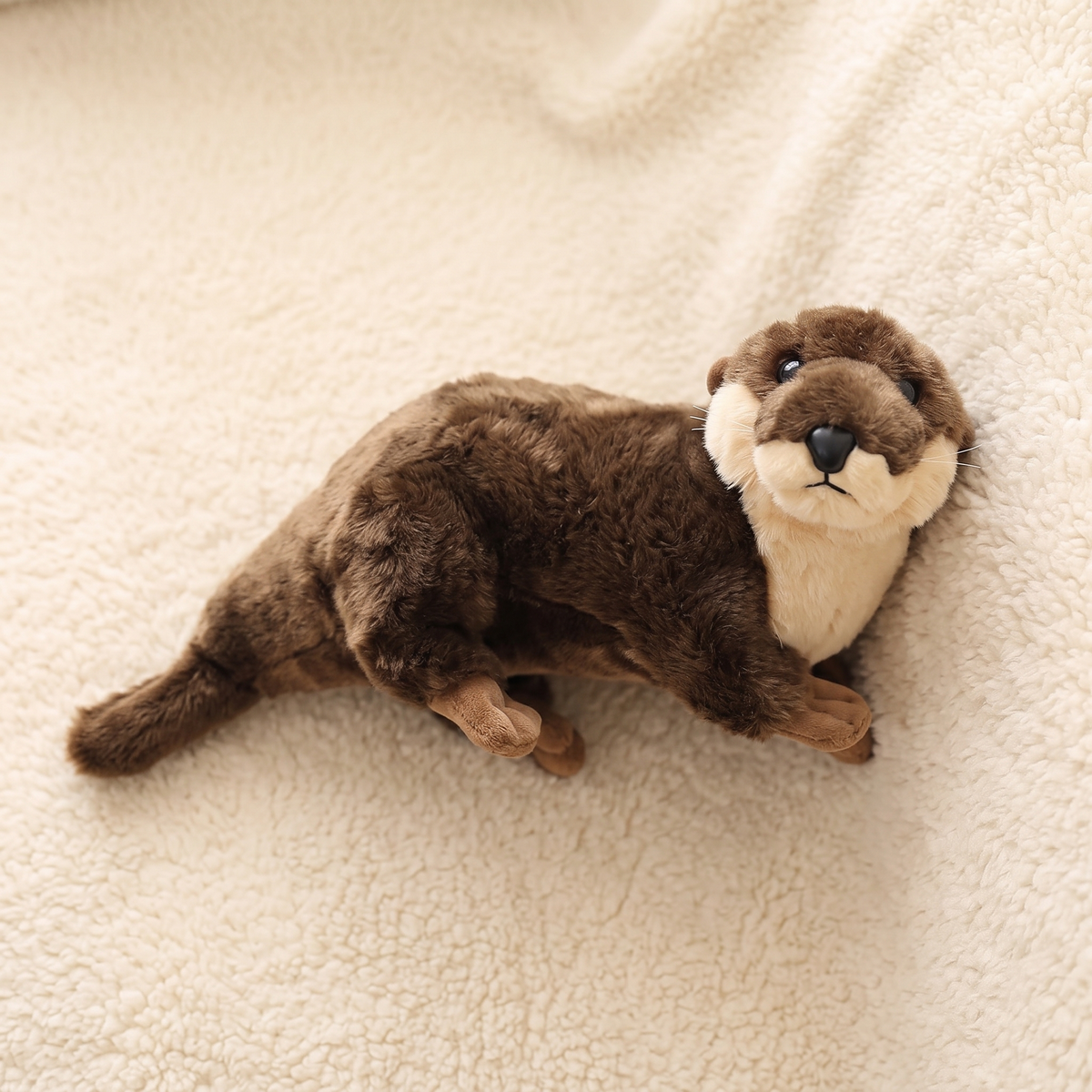 Realistische bruine otter knuffel 40 cm
