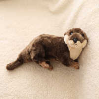 Realistische bruine otter knuffel 40 cm